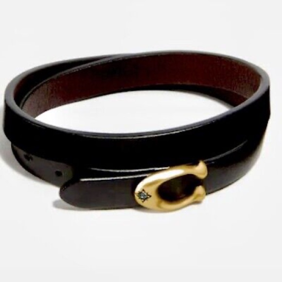 Coach Accessories - Coach Signature Double Wrap hand Bracelet